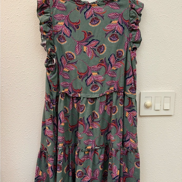 St John’s Bay Floral Ruffle Sleeve Dress - Picture 7 of 7